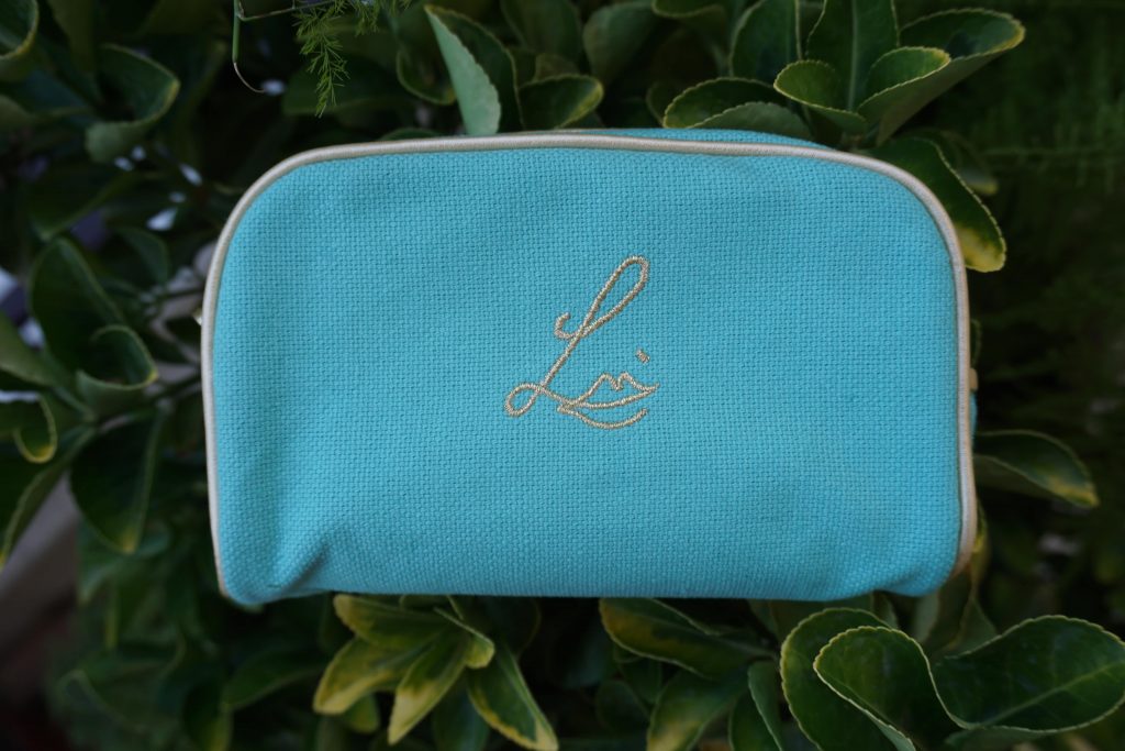 lisa eldridge linen makeup bag