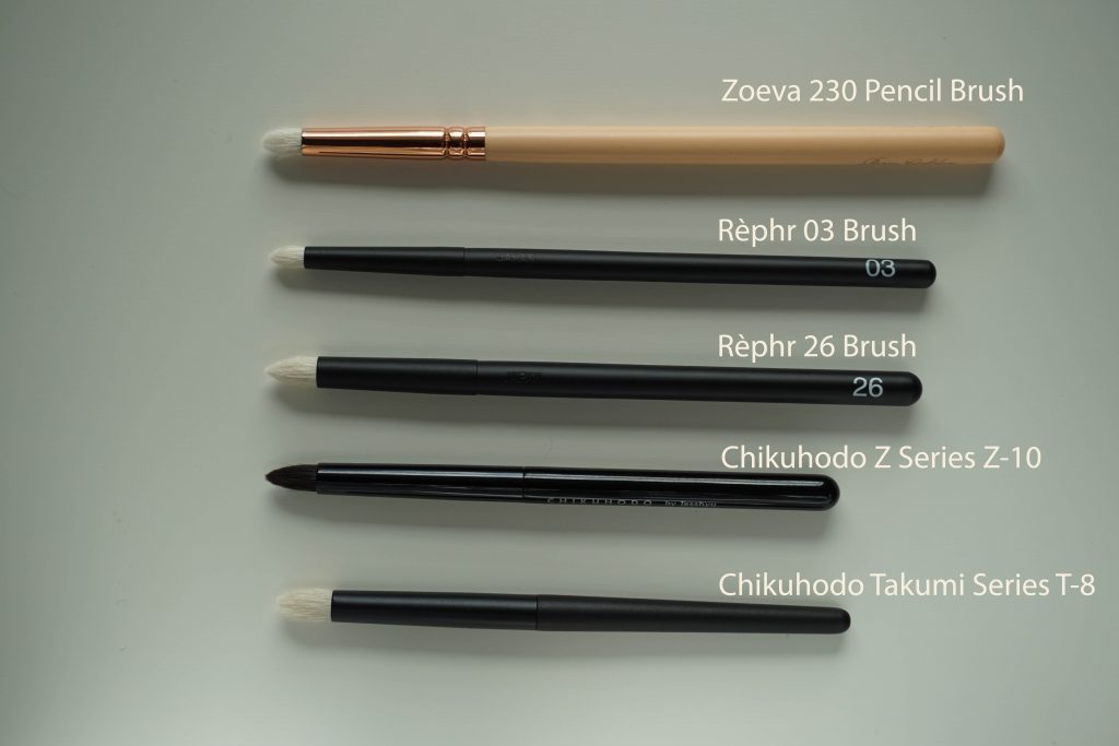 Rephr pencil brushes comparison