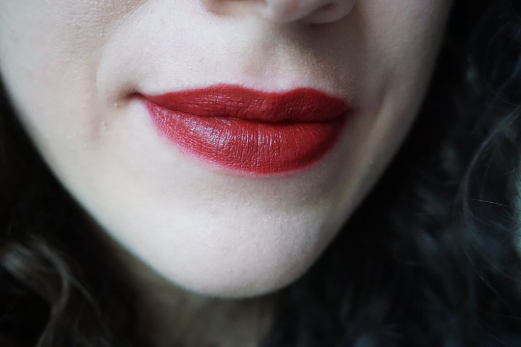 Guinevere Lipstick Pat McGrath on lips